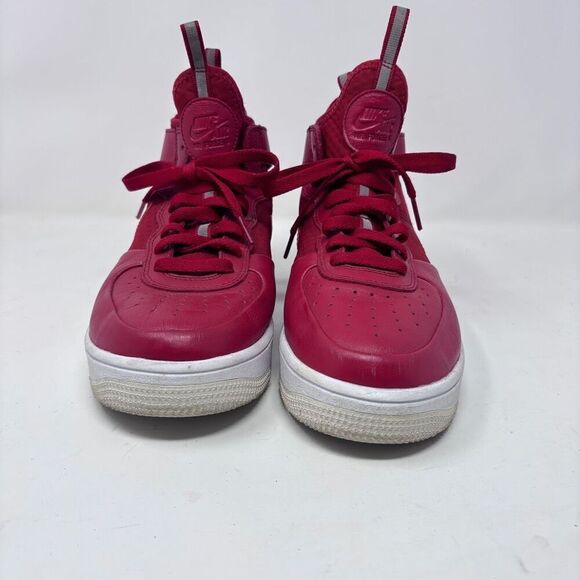 Nike Air Force 1 Mid - Red Leather Sneakers Size 8 main image 6